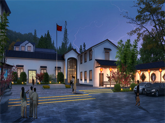 安吉天荒坪五鶴村精品示范村景觀工程